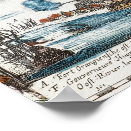 NIEUW AMSTERDAM, 1673 POSTER (Hoek)