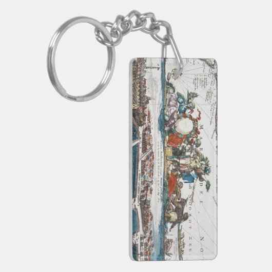 NIEUW AMSTERDAM, 1673 SLEUTELHANGER (Voorkant Links)