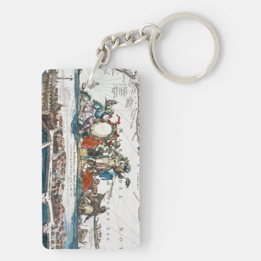 NIEUW AMSTERDAM, 1673 SLEUTELHANGER (achterkant)