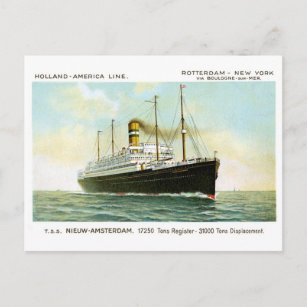 Nieuw Amsterdam van 1906 Briefkaart