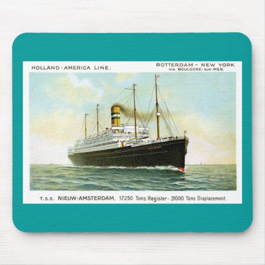 Nieuw Amsterdam van 1906 Muismat (Voorkant)