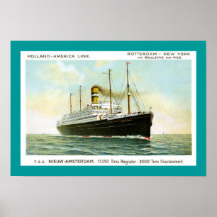 Nieuw Amsterdam van 1906 Poster