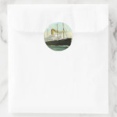 Nieuw Amsterdam van 1906 Ronde Sticker (Tas)