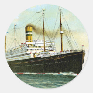 Nieuw Amsterdam van 1906 Ronde Sticker