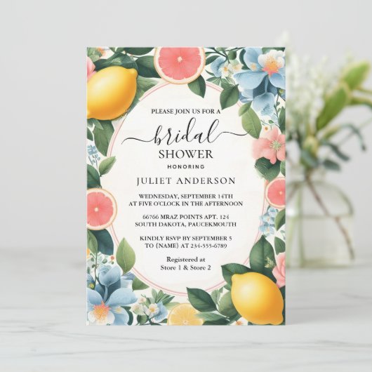 Nieuw Arch Food Fun Fruit Limoen Citroen Vrijgezel Kaart (Staand voorkant)