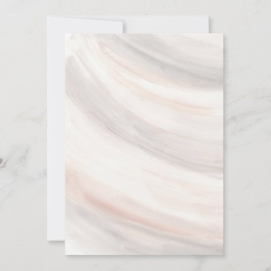 Nieuw Aziatisch Waterverf neutraal repetitiediner Kaart (Achterkant)