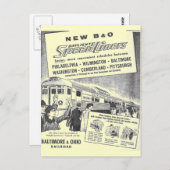 Nieuw B&O Budd Gebouwd Daglicht Speedliners Briefkaart (Voorkant / Achterkant)