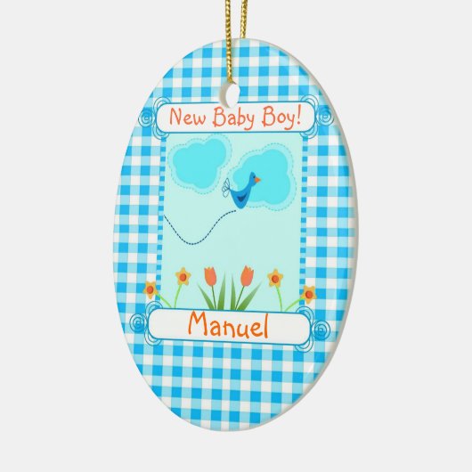 Nieuw Baby Boy Blue Vichi Ornament (Links)