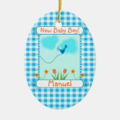Nieuw Baby Boy Blue Vichi Ornament (Voorkant)