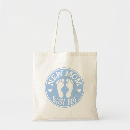 NIEUW BABY BOY MOM TOTE BAG (Voorkant)