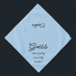 Nieuw Baby Brother Script Typografie Blue Pet Bandana<br><div class="desc">Baby blauwe banaan, met een schattige sms-aankondiging... Raad eens wie krijgt een nieuwe baby broer? Omdat je huisdier ook deel uitmaakt van de familie! Ideaal voor het aankondigen van een nieuw huisdier of een nieuw baby! Ook perfect voor genderopenbaring. De achtergrondkleur is aanpasbaar aan elke kleur die u wilt, evenals...</div>