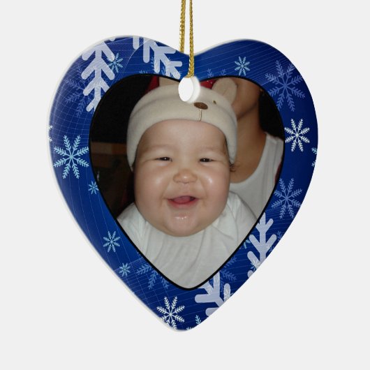 Nieuw Baby-fotocadeau Label & Ornament (Rechts)