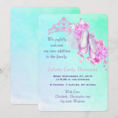 Nieuw Baby Geboorte Aankondiging Ballet Thema (Voorkant / Achterkant)