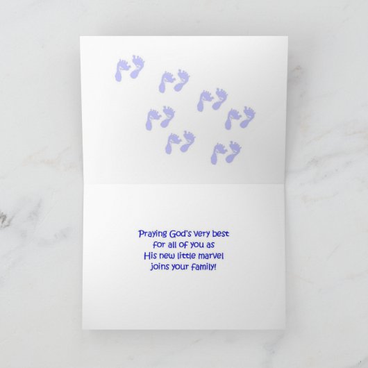 Nieuw baby - Jongen Aankondiging (Binnen)