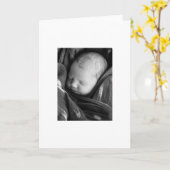 nieuw baby kaart (Gele Bloem)