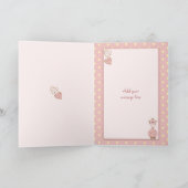 Nieuw Baby Meisje schattig giraffe roze Kaart (Binnen)