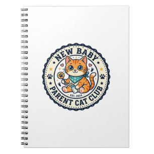 Nieuw Baby Ouder Kat Kat Moeder Cadeau Idee - Nieu Notitieboek