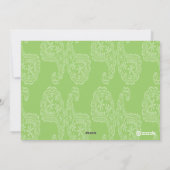 NIEUW BABY TREIN Kerstvakantie GreetiIng Kaart (Achterkant)