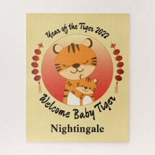 Nieuw babyjaar van de Tijger 2022 Legpuzzel