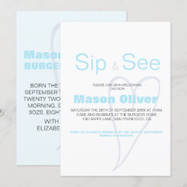 Nieuw babyJongen Sip en zie met statistieken Kaart