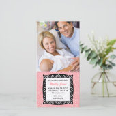 Nieuw Babykaart Aankondiging (Staand voorkant)