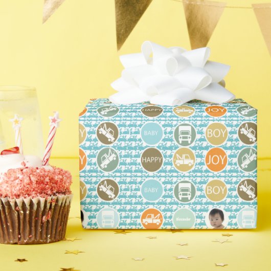 Nieuw babykeukenfotopapier voor vrachtwagens cadeaupapier (Verjaardagsfeest)