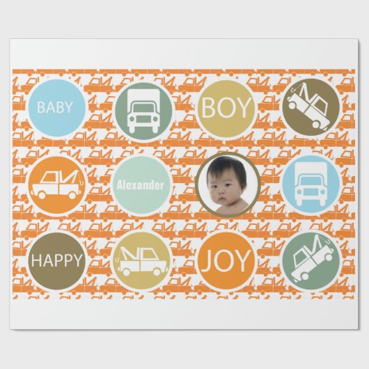 Nieuw babypeuter Fotopapier Cadeaupapier (Vlak)