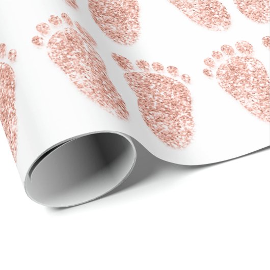 Nieuw babyschoentje voor meisje cadeaupapier (Rol Hoek)