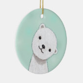 Nieuw babysiernummer Aangepast, aangepast versiere Keramisch Ornament (Rechts)