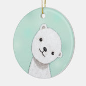 Nieuw babysiernummer Aangepast, aangepast versiere Keramisch Ornament (Links)