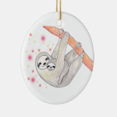 Nieuw babysiernummer Aangepast versieringsprogramm Keramisch Ornament (Rechts)