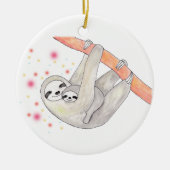 Nieuw babysiernummer Aangepast versieringsprogramm Keramisch Ornament (Voorkant)