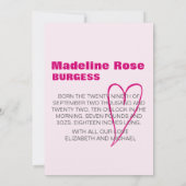 Nieuw babySip en zie met statistieken Kaart (Achterkant)