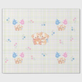 Nieuw babytedderberen Verpakkingspapier Cadeaupapier (Vlak)