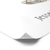 Nieuw babyvingerafdrukballon - Geel Poster (Hoek)