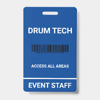 Nieuw backstagepasje ID-badge Badge