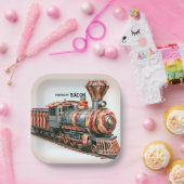 Nieuw Bacon Theme Train Paper Borden Papieren Bordje (Feest)