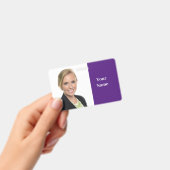 NIEUW! Badge - Horizontaal - Aangepaste Paars (Handheld)