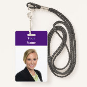 NIEUW! Badge - Verticaal met Lanyard - Custom Paar (Achterkant met draagriem)