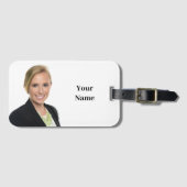 NIEUW! Bagagelabel - Enkelzijdig met Kaart Slot (Voorkant (horizontaal))