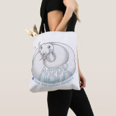 Nieuw Ball Python Keepers Yuki Logo wit tas (Dichtbij)