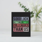 Nieuw banengeld | Farewell Coworkers Leaving | Goe Aankondiging (Staand voorkant)