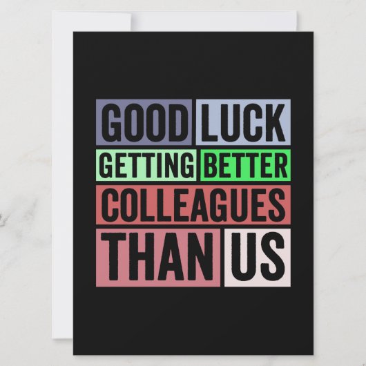 Nieuw banengeld | Farewell Coworkers Leaving | Goe Save The Date (Voorkant)