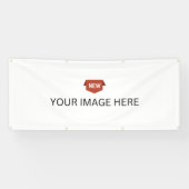 NIEUW! Banner - 76 cm x 183 cm - Buiten met metal  (Horizontaal)