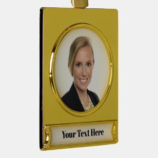 NIEUW! Banner Ornament - Premium gouden Toon - Aan Verguld Banner Ornament