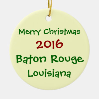 NIEUW BATON ROUGE LOUISIANA CHRISTMAS ORNAMENT 201