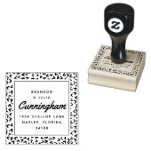 Nieuw Beach House Retouradres Rubberstempel (Gestempeld)
