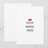 NIEUW! Bedankkaart - 4,5" x 6,25" - Aangepast (Voorkant / Achterkant)