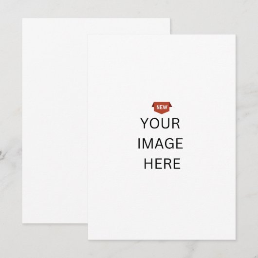 NIEUW! Bedankkaart - 4,5" x 6,25" - Aangepast (Voorkant / Achterkant)