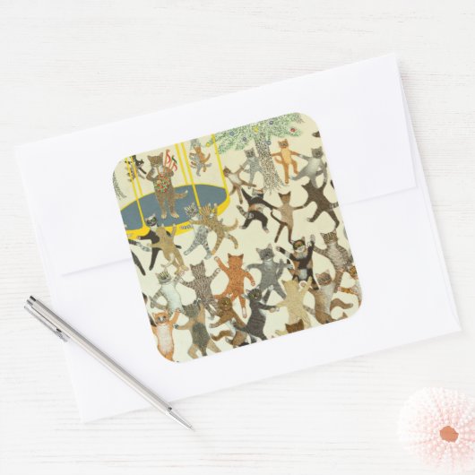 Nieuw begin 2013 vierkante sticker (Envelop)